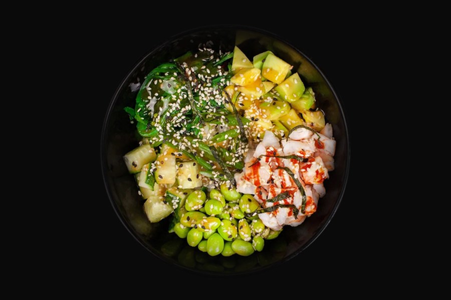 Bowl mit Garnelen